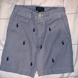 4T Seersucker Polo Shorts